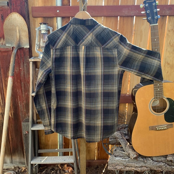 Prana casual button down plaid shirt. - Picture 2 of 5